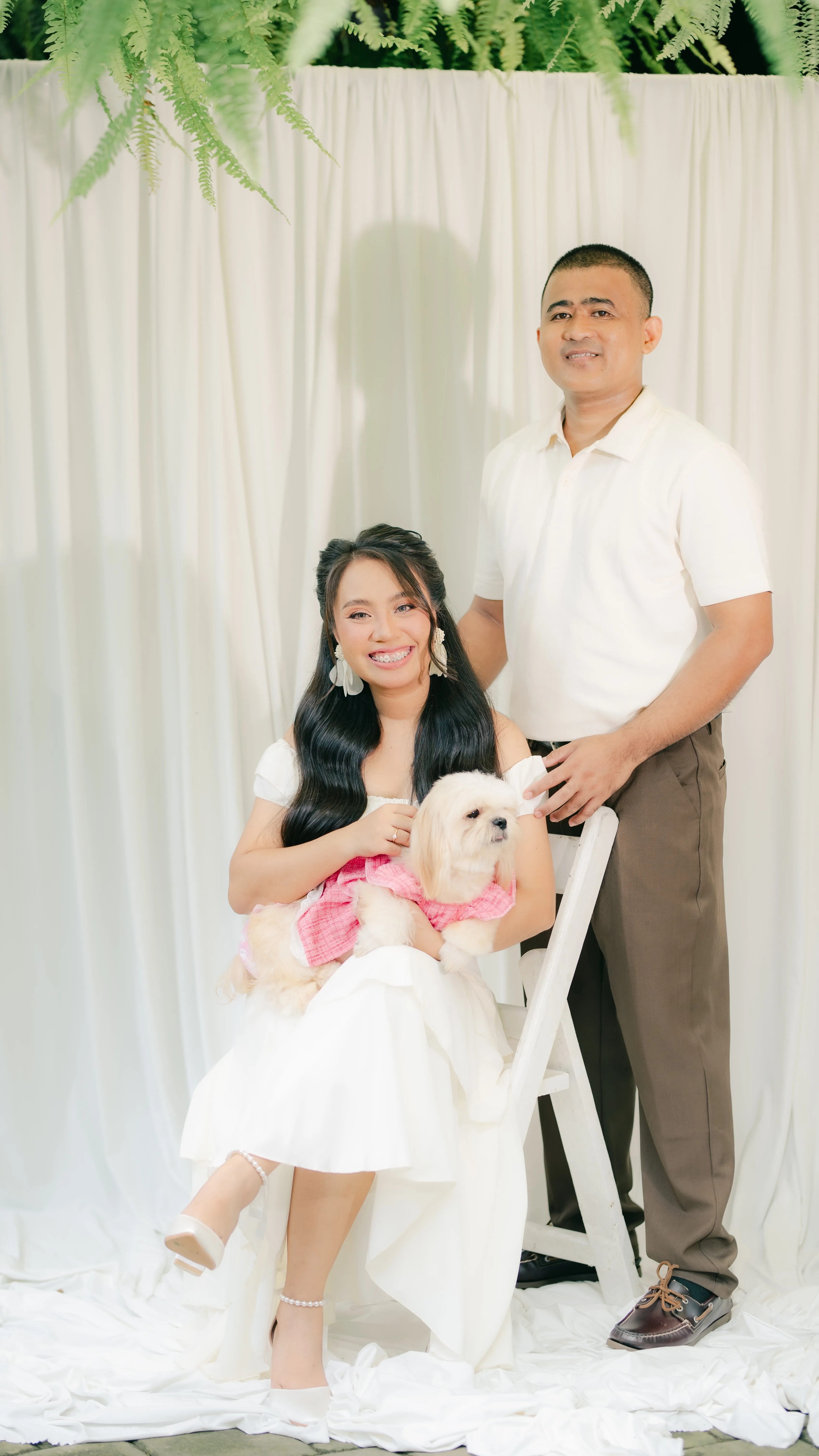 Pat and Laica smiling together